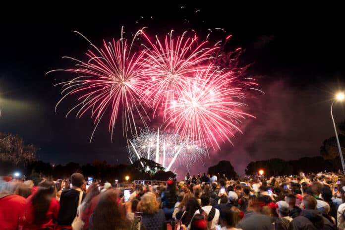 Fuegos artificiales para cerrar las Fiestas de San Isidro 2025