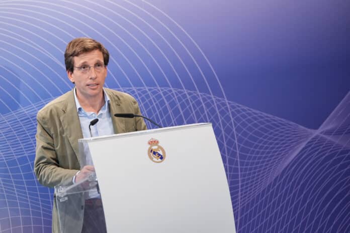 El alcalde, José Luis Martínez-Almeida, durante la presentación de Madrid Innovation District