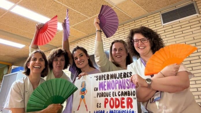 profesionales del centro que participan en el taller de menopausia