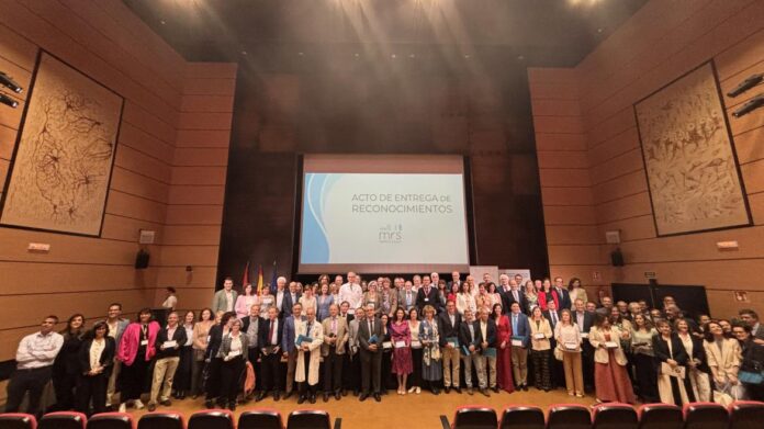 La consejera Fátima Matute durante la entrega de los reconocimientos del Monitor de Reputación Sanitaria 2024