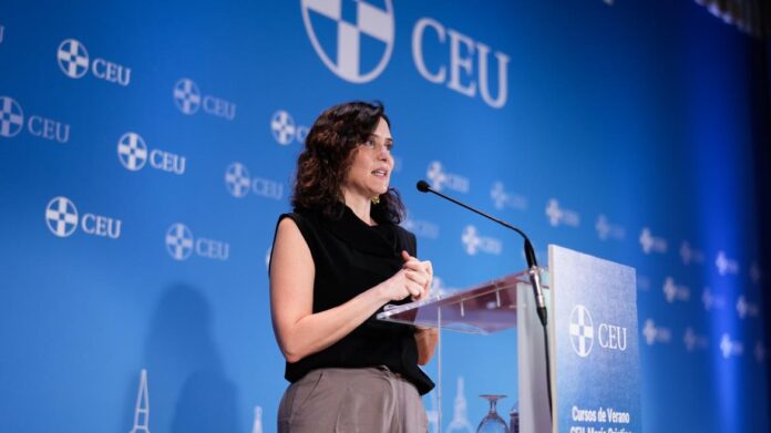 La presidenta Isabel Díaz Ayuso