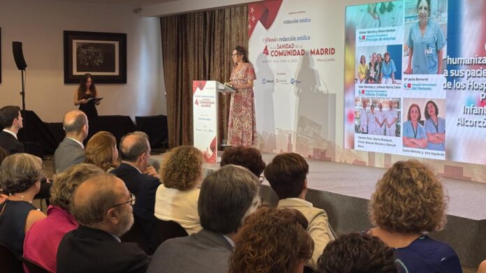 Mª Jesús Bernarte en el discurso de los premios