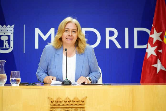 La vicealcaldesa de Madrid y alcaldesa en funciones, Inma Sanz, tras la reunión semanal de la Junta de Gobierno