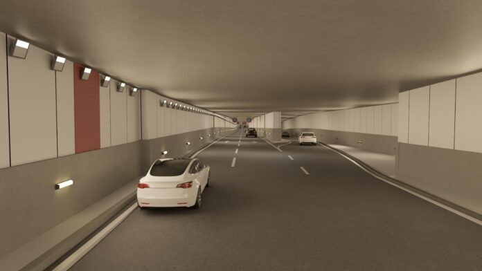 Recreación del futuro túnel que concentrará el tráfico bajo rasante 