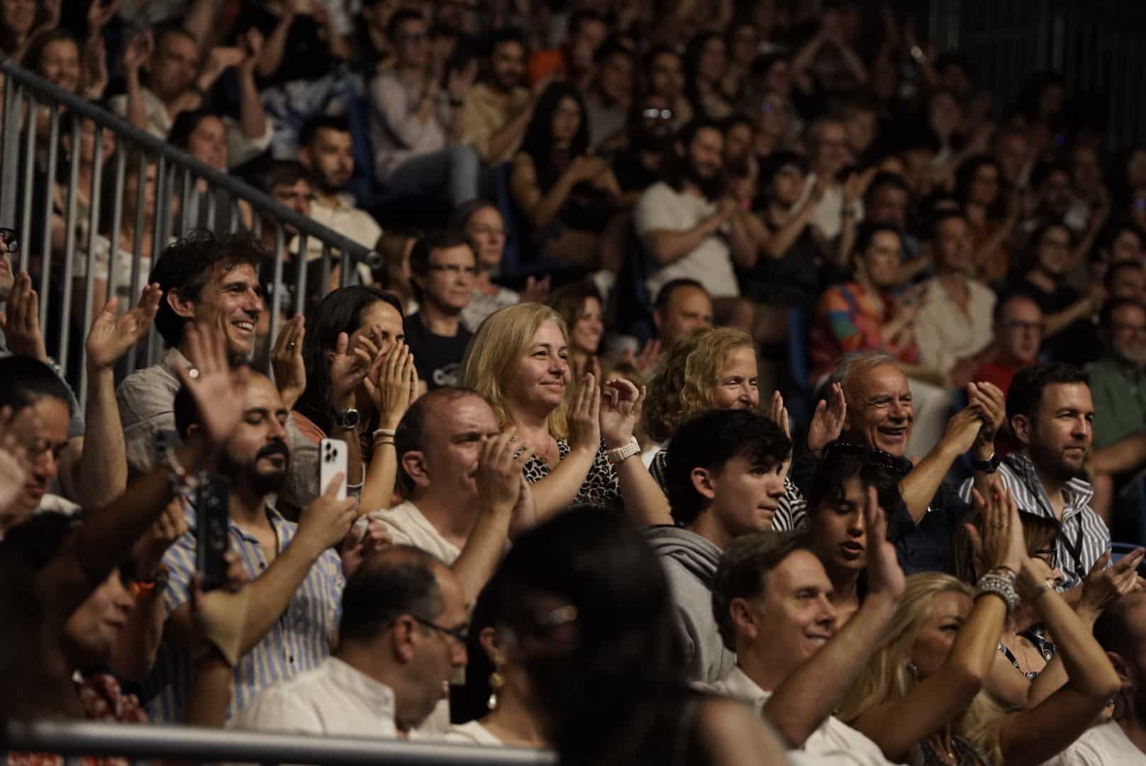 Sanz durante el concierto