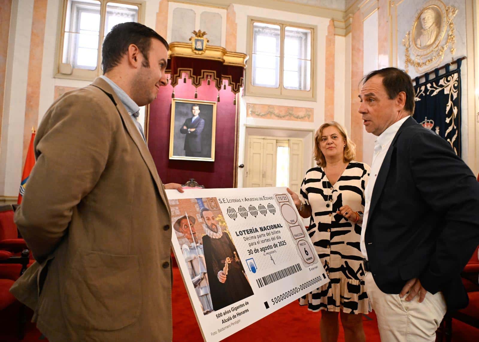 Lotería Nacional celebra el 500 aniversario de Los Gigantes de Alcalá en su décimo especial