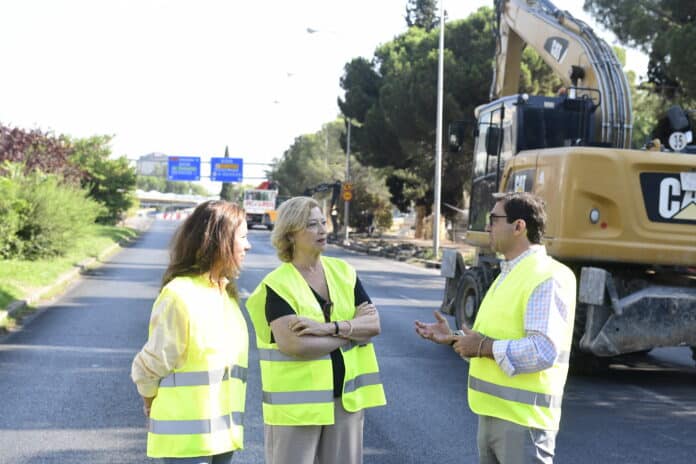García Romero supervisa el inicio de la segunda fase de las obras de Parque Castellana