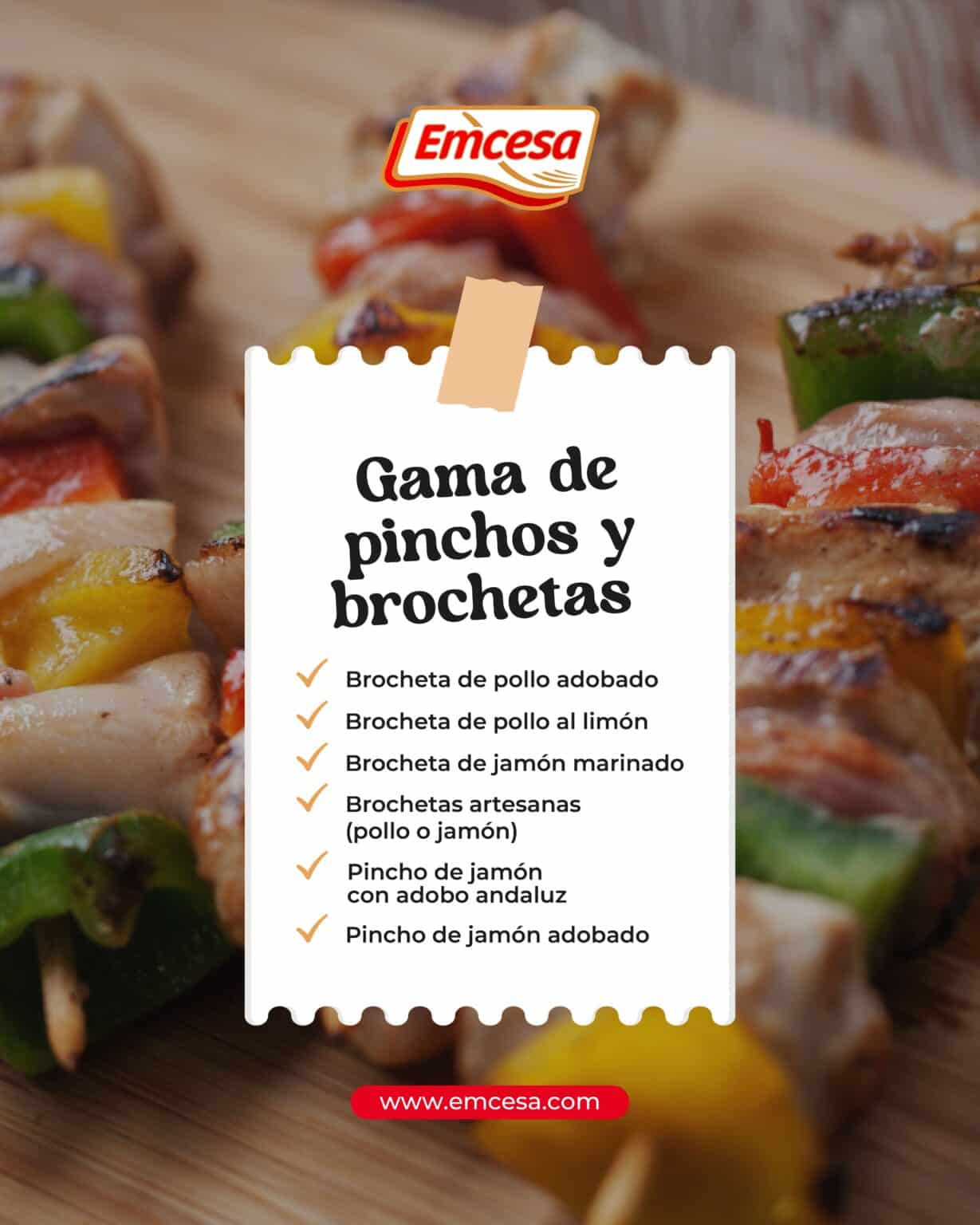 Emcesa Transforma el Verano con Pinchos y Brochetas: Innovación, Sabor y Facilidad