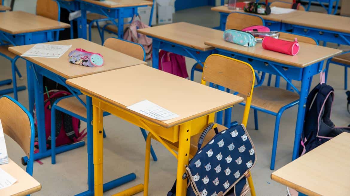 Aula de primaria vacía