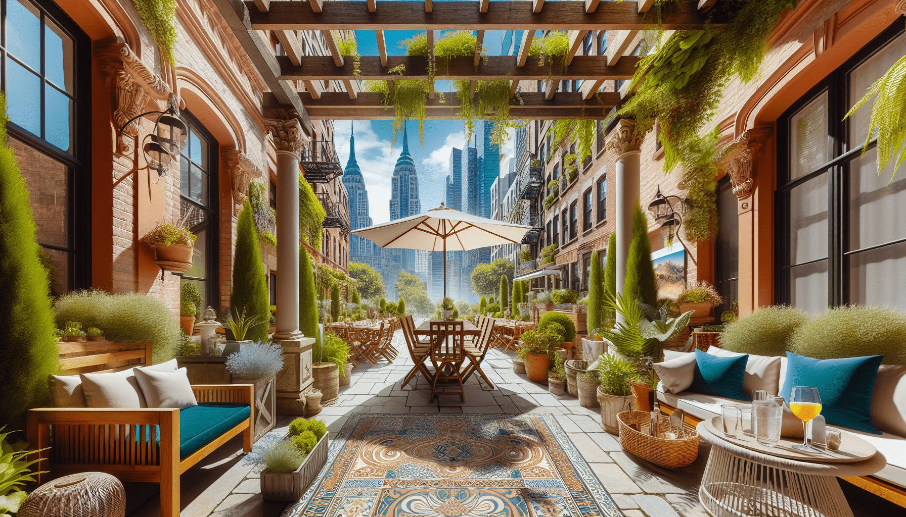 Renovación Mediterránea: Transformando un Patio Urbano en un Refugio de Nueva York