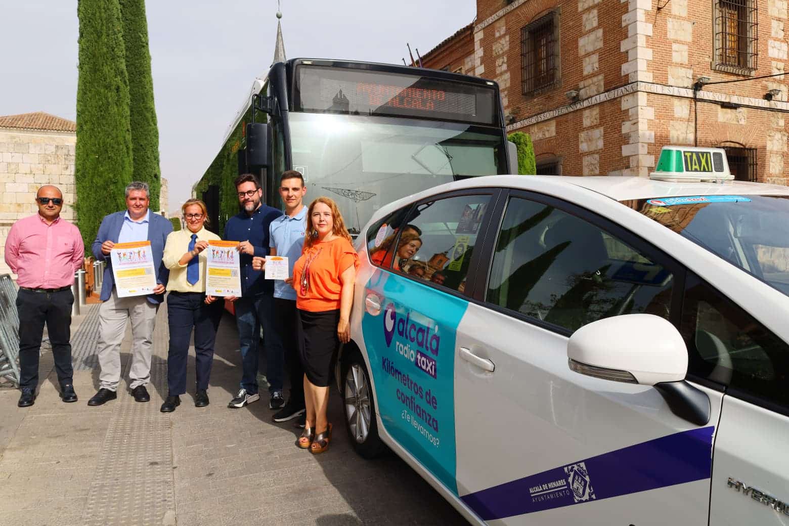 Transporte Seguro: Taxis y Autobuses de Alcalá Apoyan Campaña Contra Agresiones Sexuales en Ferias