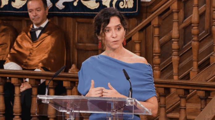 La presidenta Isabel Díaz Ayuso