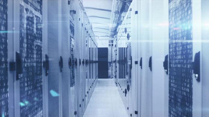 Imagen de un edificio de centros de datos 