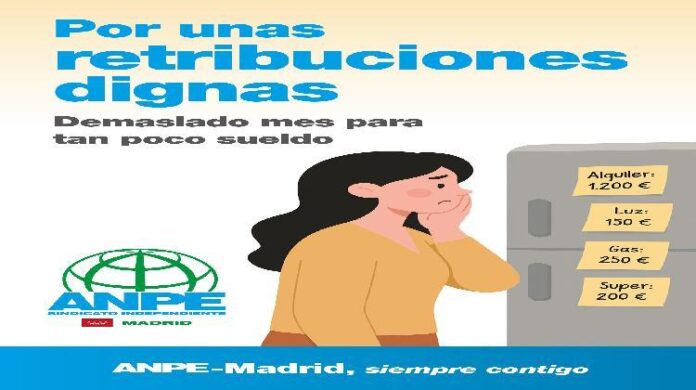 ANPE-Madrid Lanza Campaña por Retribuciones Justas en el Contexto Económico