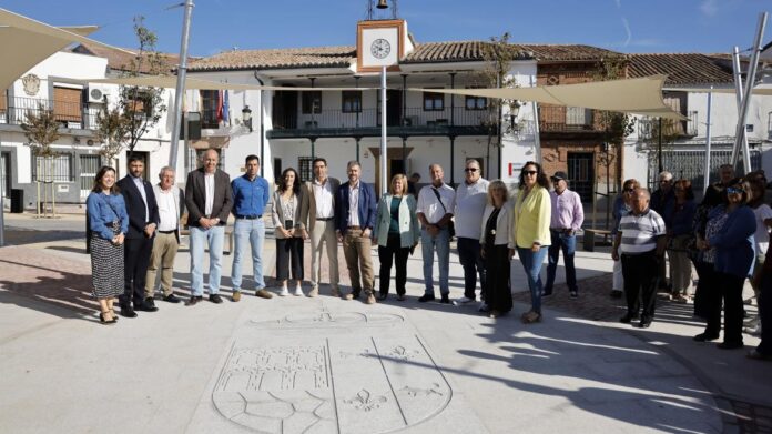 Miguel Ángel García Martín en la Plaza Juan Carlos I de Villamanta