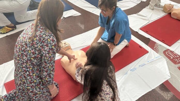 Imagen de las jormnadas de RCP  en el Hospital Universitario Infanta Cristina