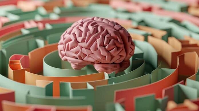 Hospital Ramón y Cajal Explores the Impact of Intelligence Iconic image of a brain in the center of a labyrinth.