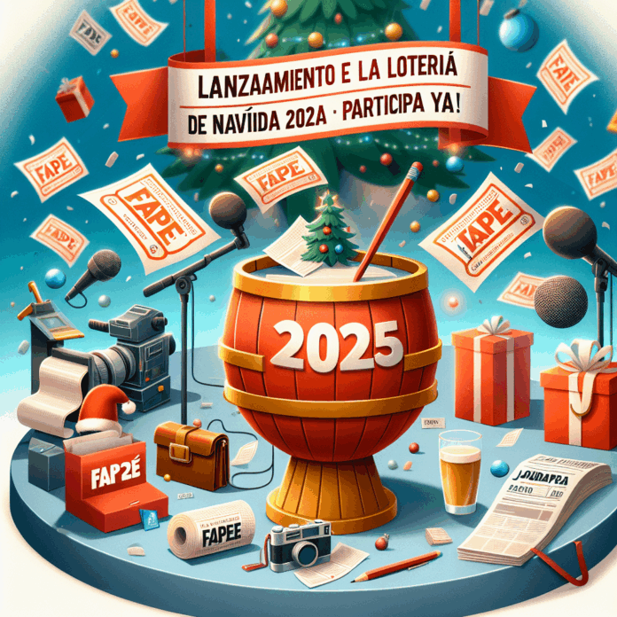 Lanzamiento de la Lotería de Navidad 2025 por la FAPE: