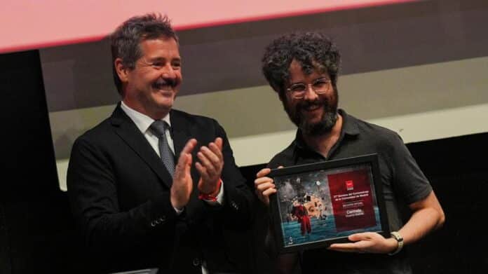 El consejero Mariano de Paco Serrano durante la presentación de la 27 Semana del Cortometraje