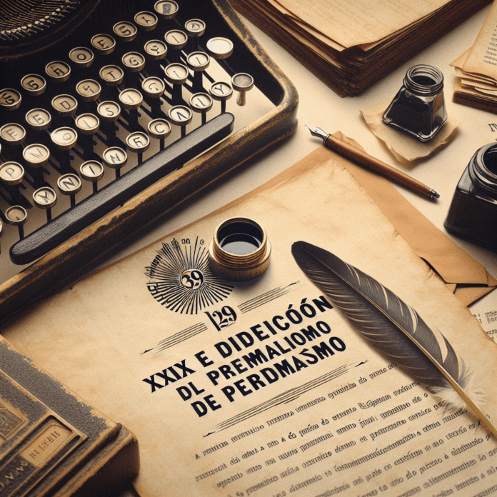 Se Anuncia la XXIX Edición del Premio Nacional de Periodismo