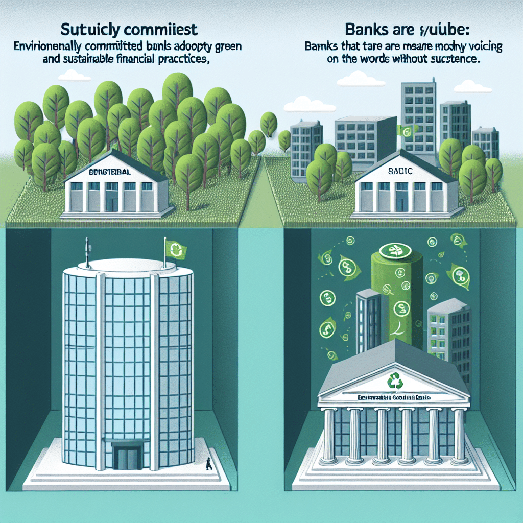 Bancos en Acción: Diferencias Entre Compromiso Real y Marketing en Finanzas Sostenibles