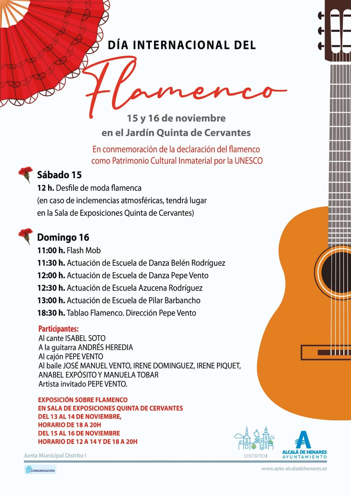 Celebración del Día Mundial del Flamenco en el Distrito I con Desfile y Festival en Noviembre