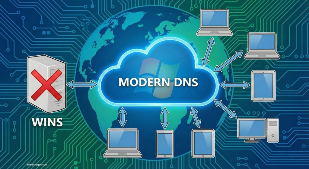 Despedida a WINS: Microsoft Anuncia el Fin del Histórico Sistema de Nombres en Windows Server