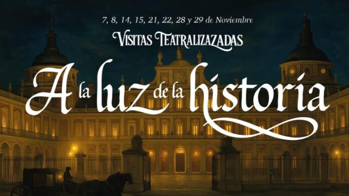 Cartel descubrir el patrimonio de Aranjuez