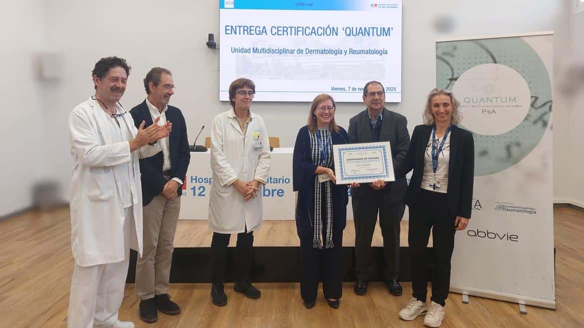 Hospital 12 de Octubre Recibe Certificación ‘Quantum’ por Excelencia en Atención a Psoriasis y Artritis Psoriásica
