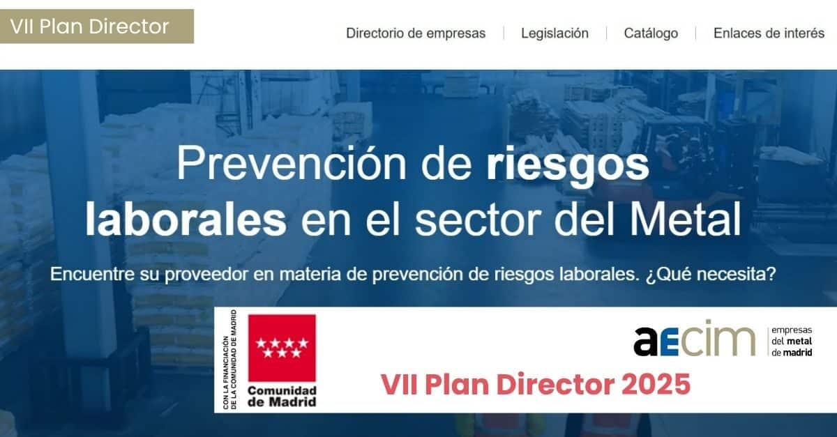Lanzamiento del Catálogo Público de Soluciones Innovadoras en Prevención de Riesgos Laborales por AECIM y la Comunidad de Madrid dentro del VII Plan Director 2025