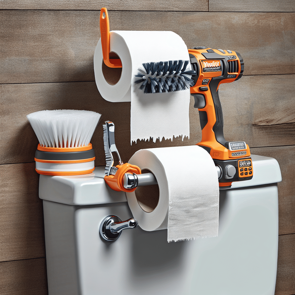 Leroy Merlin Lanza Portarrollos 2 en 1: Innovación sin Taladros con Escobilla de Baño