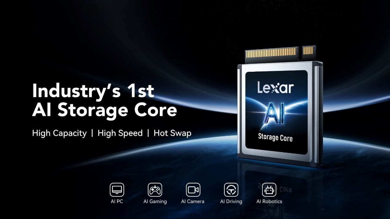 Lexar Revoluciona el Mercado con el Primer Núcleo de Almacenamiento Inteligente para Dispositivos Edge de Próxima Generación