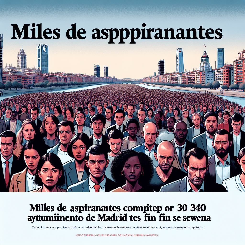 Miles de aspirantes compiten por 340 plazas en el Ayuntamiento de Madrid este fin de semana