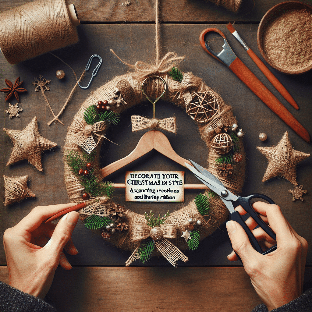 Transforma tu Hogar esta Navidad: Ideas Creativas con Perchas Recicladas y Cinta de Yute 1 Juan Hernández