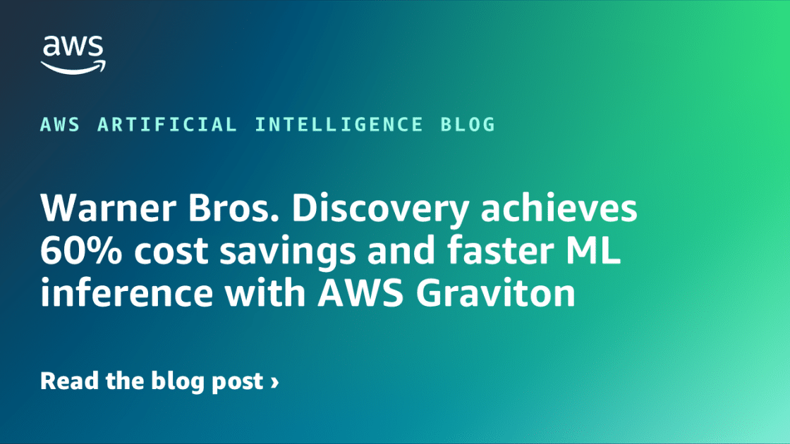 Warner Bros. Discovery Optimiza Eficiencia y Acelera Inferencia de ML con un 60% de Ahorro en AWS Graviton