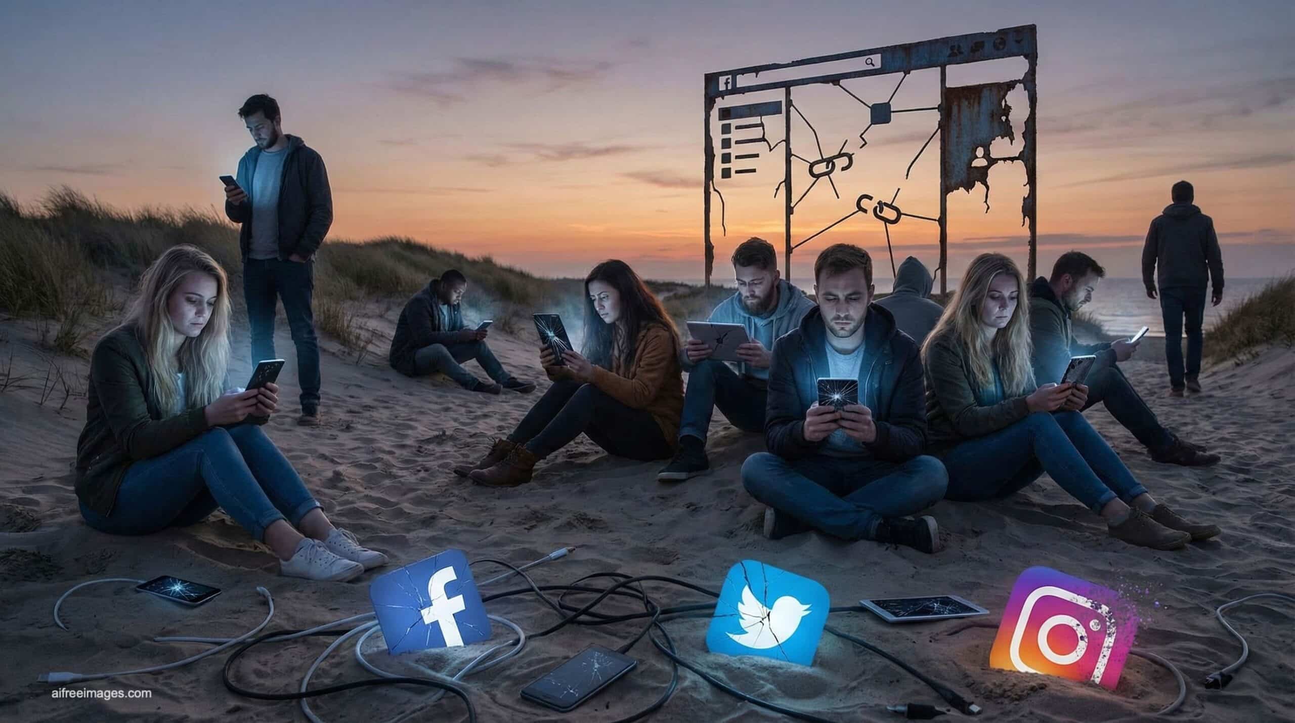 Las redes sociales prometieron conexión. Nos han dejado agotamiento
