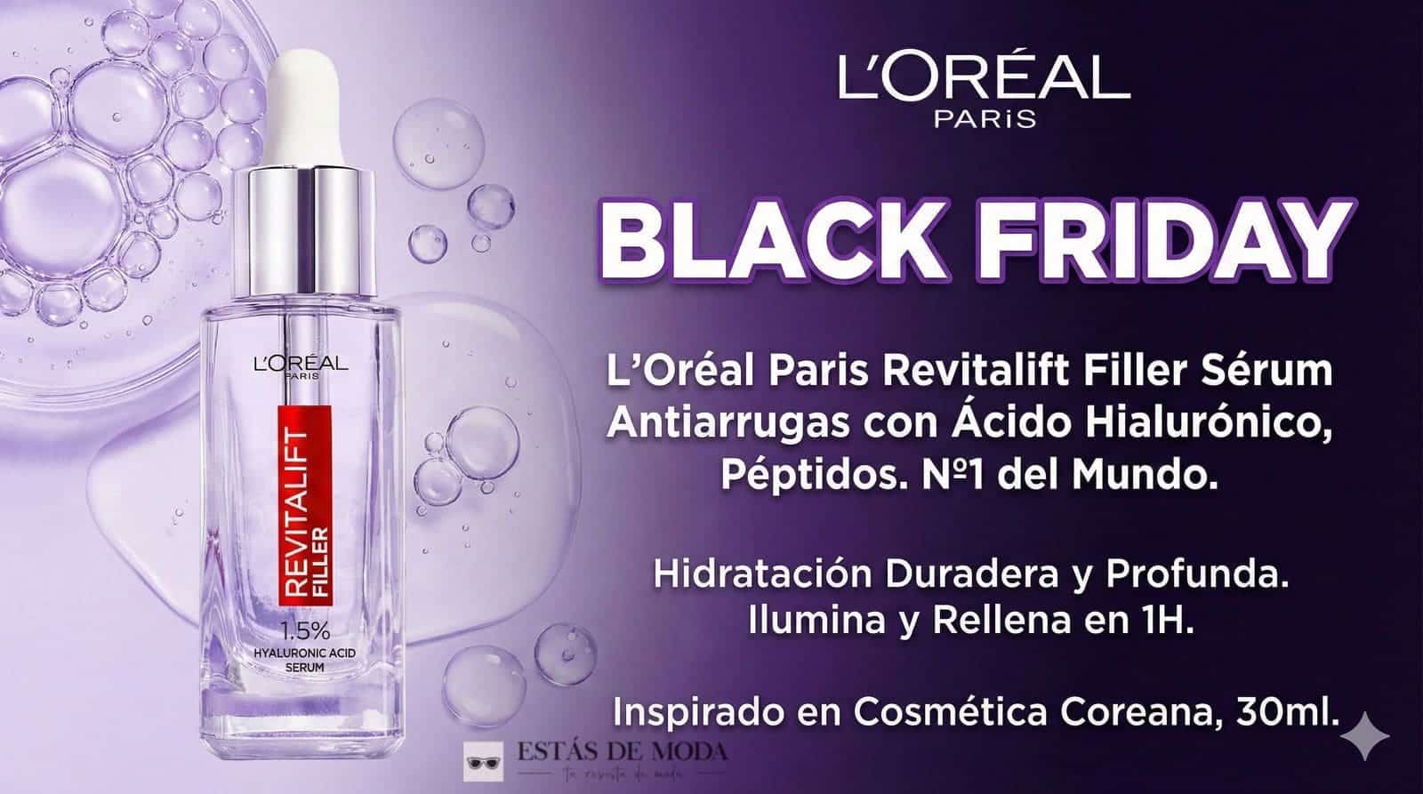 Black Friday de belleza: el sérum antiarrugas con ácido hialurónico de L’Oréal que se dispara en ventas online