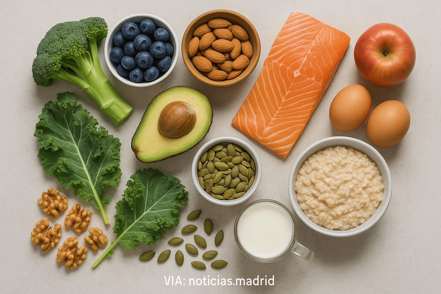 11 alimentos clave para potenciar la memoria después de los 60 años