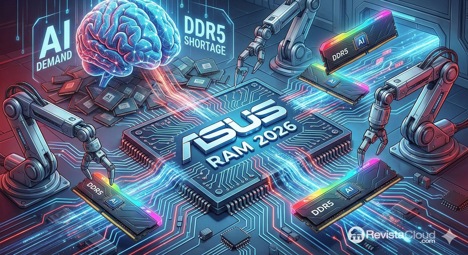 ASUS Planearía Incursionar en el Mercado de RAM para 2026: Respuesta Estratégica ante Escasez de DDR5 e Impulso de la IA