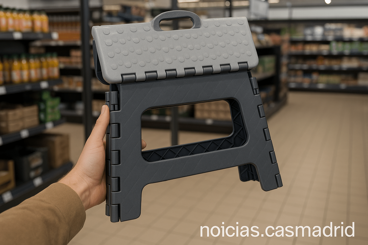 Aldi lanza un innovador taburete plegable por menos de 5 euros