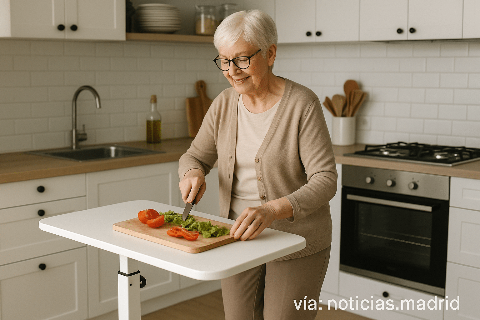 Beneficios de una iluminación óptima y mobiliario adaptable en cocinas para adultos mayores de 60 años