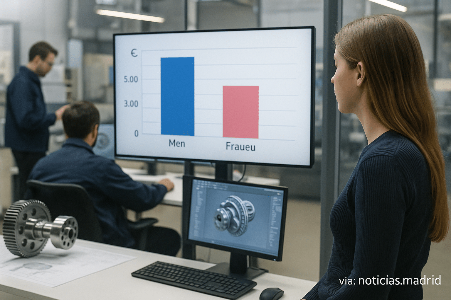 Brecha salarial y escasa representación femenina en la ingeniería: las mujeres ganan 3.000 euros menos al mes