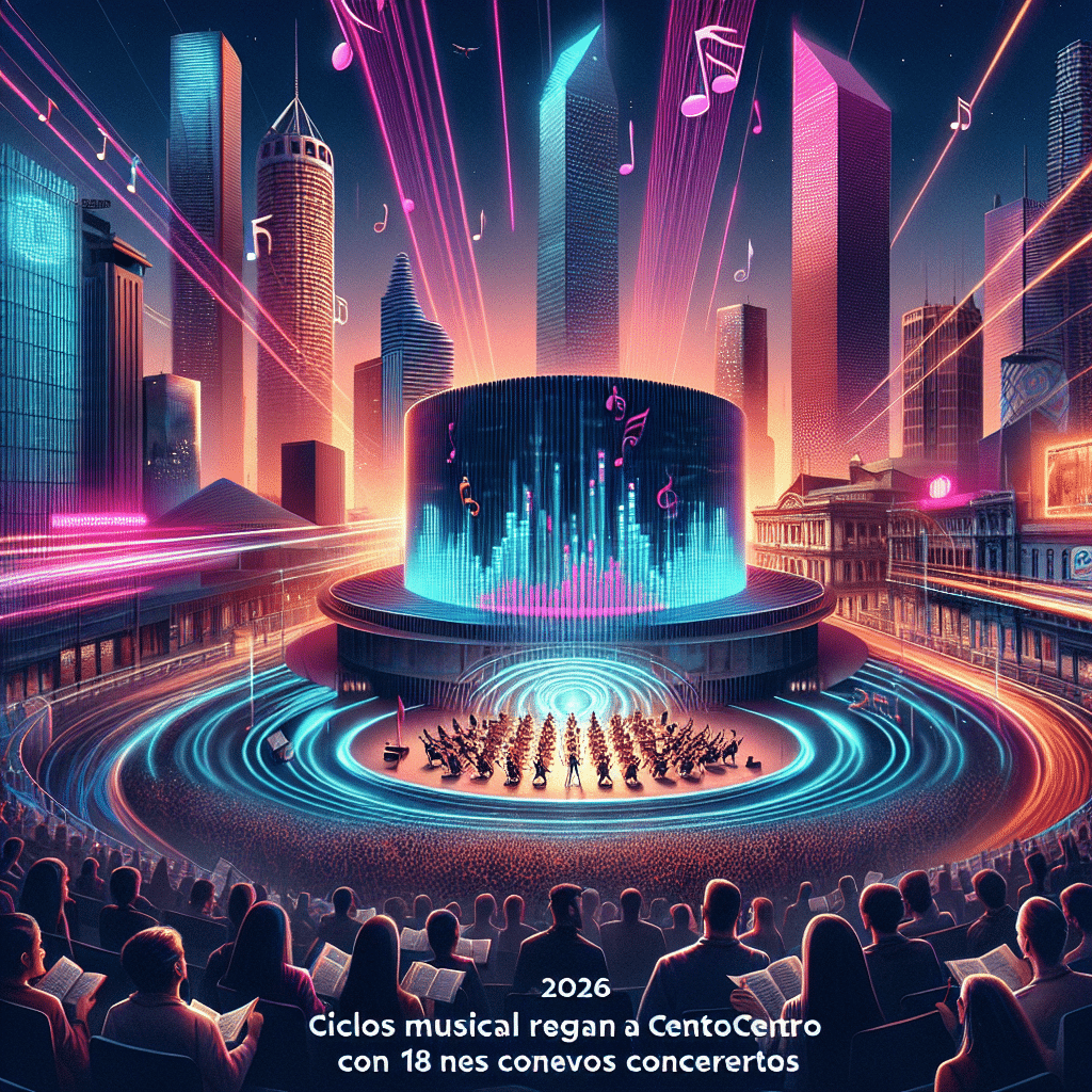 Ciclos musicales regresan a CentroCentro en 2026 con 18 nuevos conciertos