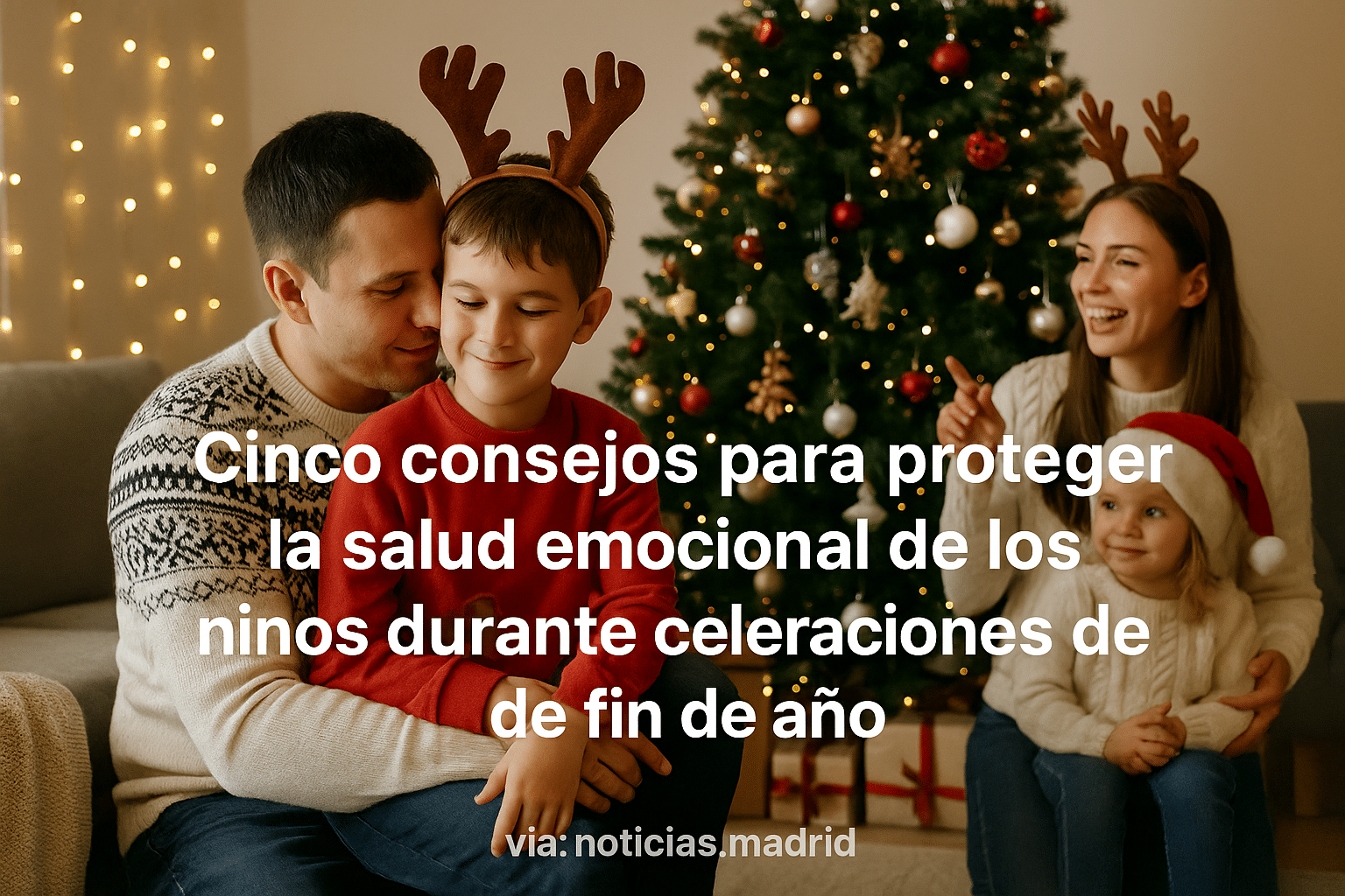 Cinco consejos para proteger la salud emocional de los niños durante las celebraciones de fin de año