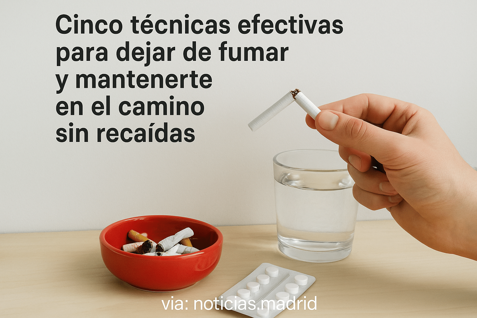 Cinco técnicas efectivas para dejar de fumar y mantenerte en el camino sin recaídas