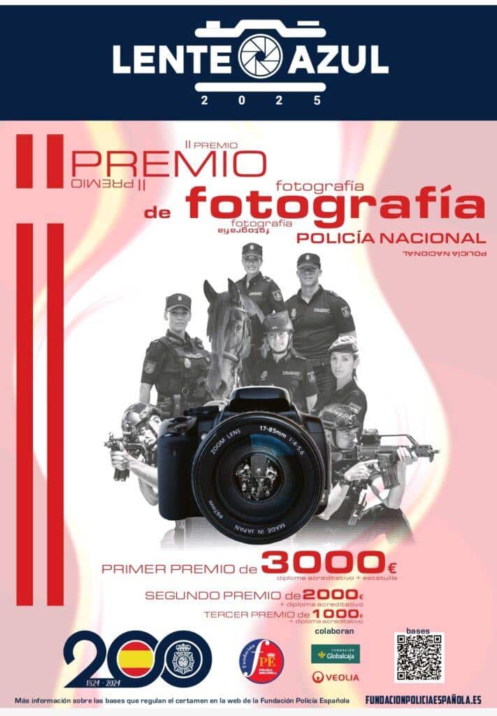 Ministerio del Interior | El primer premio está dotado con 3000 euros, diploma acreditativo y estatuilla: La Policía Nacional convoca la II edición del Premio de Fotografía Lente Azul