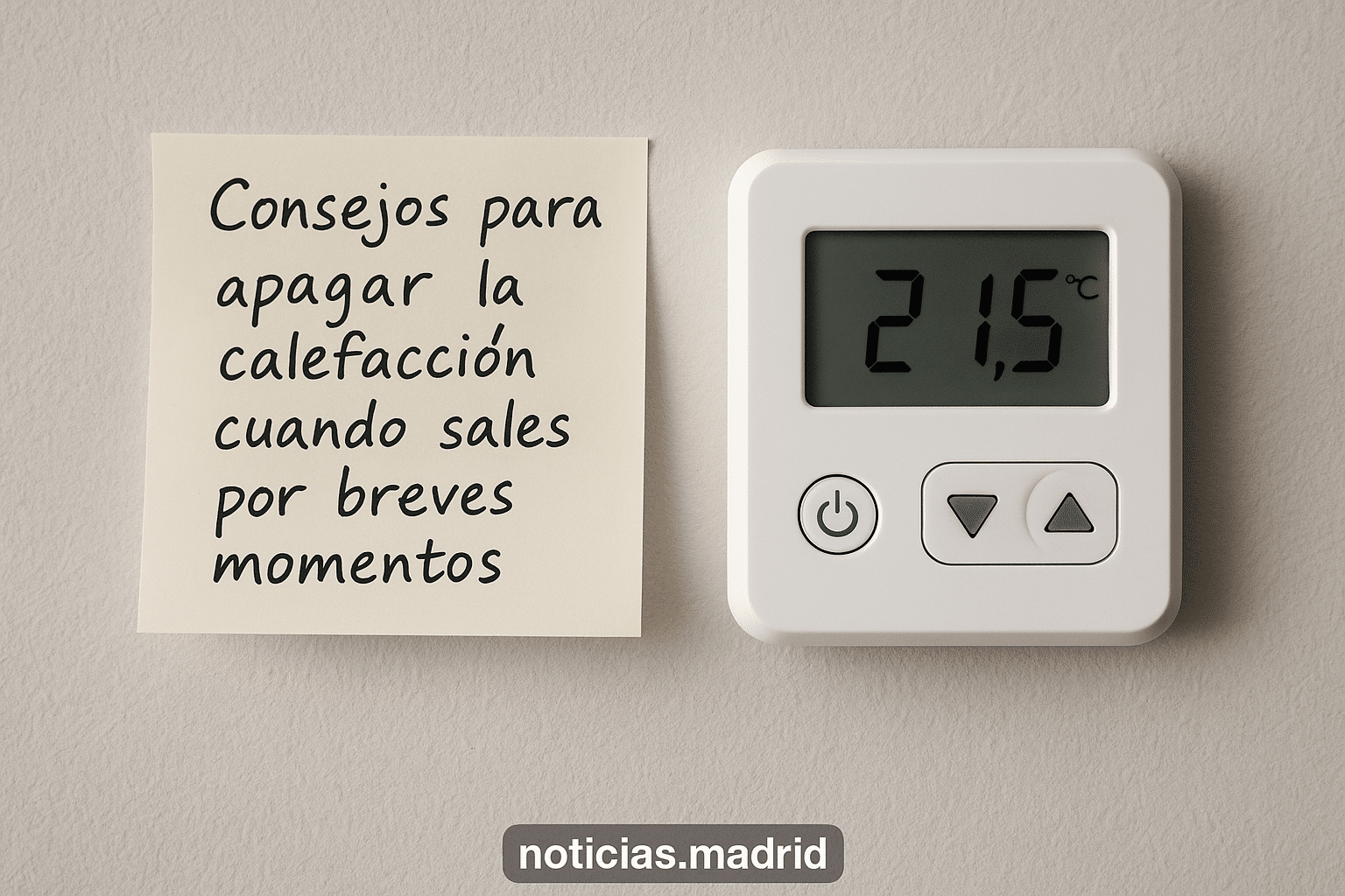Consejos para apagar la calefacción cuando sales por breves momentos