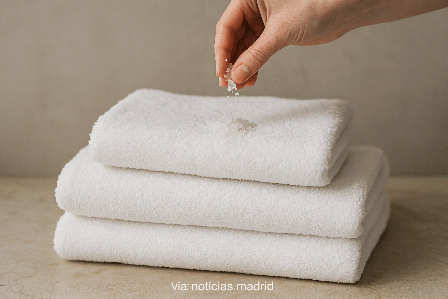 Consigue Toallas Suaves y Acolchadas con un Toque de Un Puñado de Sal Gruesa