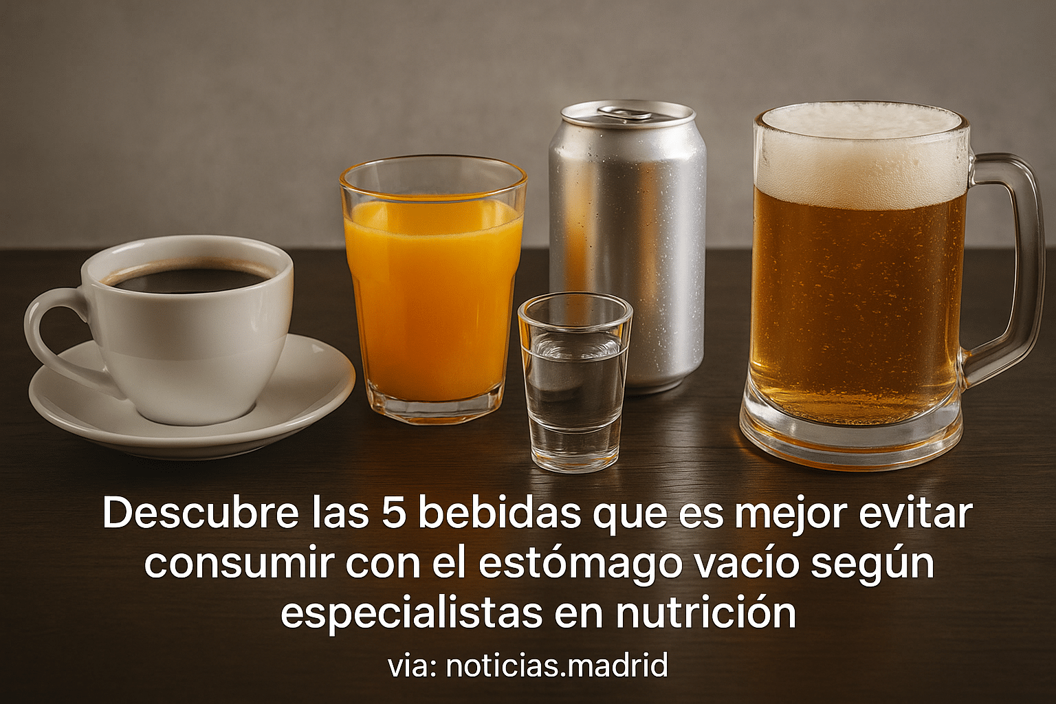 Descubre las 5 bebidas que es mejor evitar consumir con el estómago vacío según especialistas en nutrición