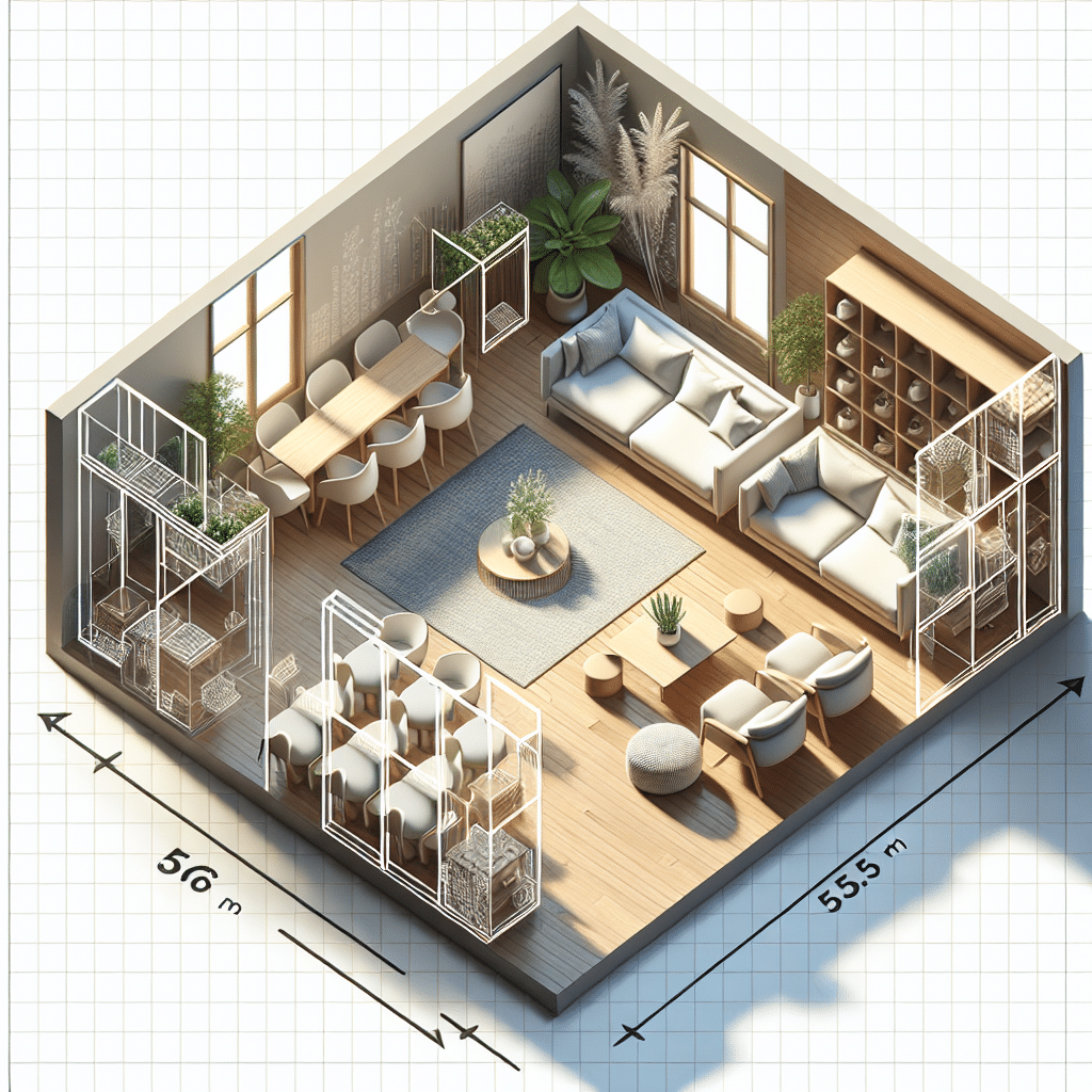 Distribución Abierta: La Solución Ideal para Maximizar Espacios Reducidos de 56 m²
